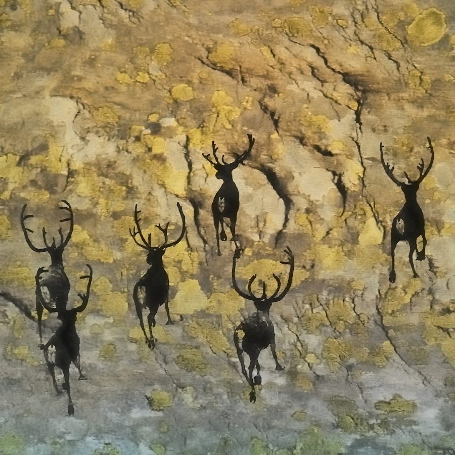 Fleeing Reindeer