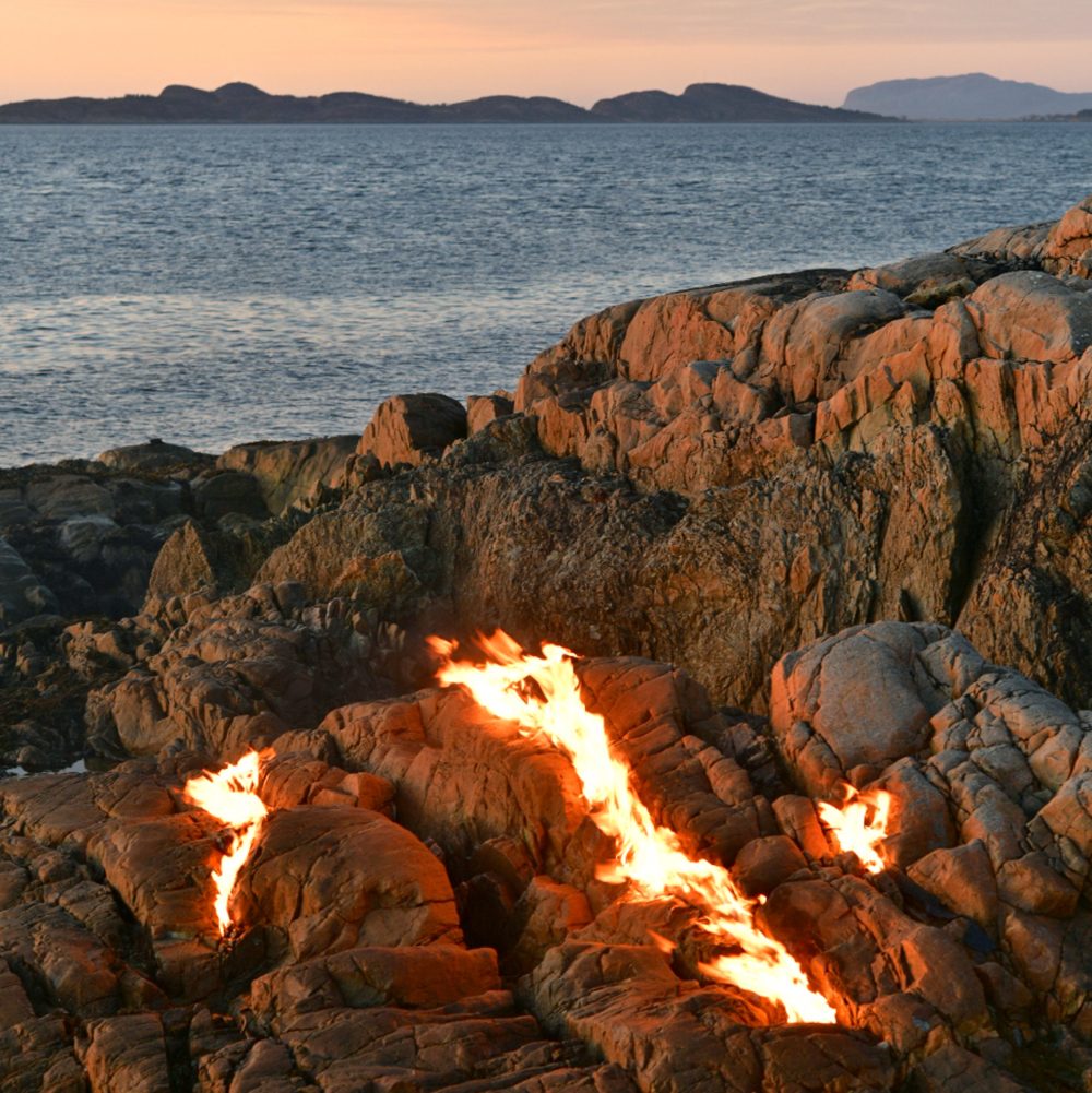 Fire at Sunset